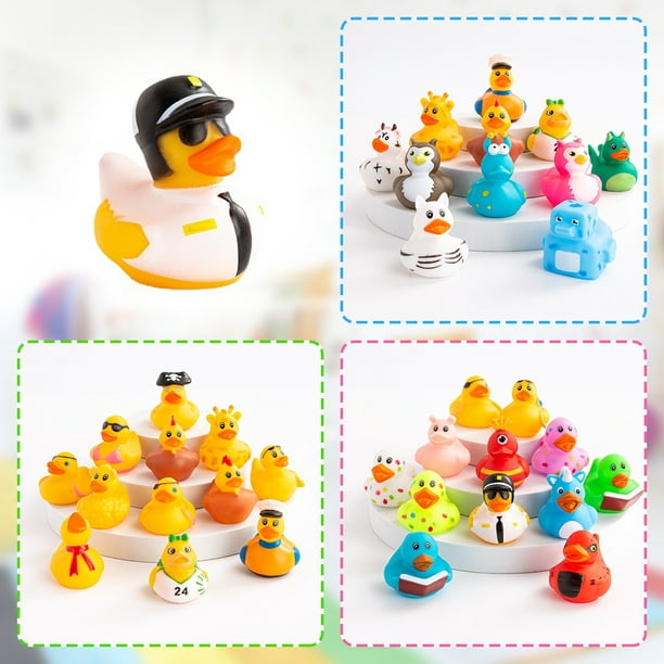 Cool Holiday - Patos de goma (2 pulgadas) de tamaño estándar. (paquete de  12) lindos juguetes de piscina de pato para bañera (patos de goma de Pascua)