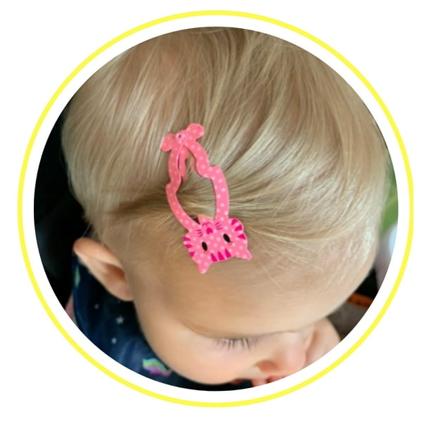 Pinzas para el pelo de bebé para niña, accesorios para el cabello de  animales de dibujos