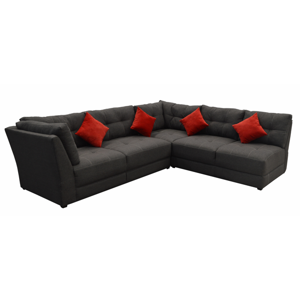 Sala esquinera Calibri 300x210 cm, Curri Gris Oxford, El Bazar Store EL ...