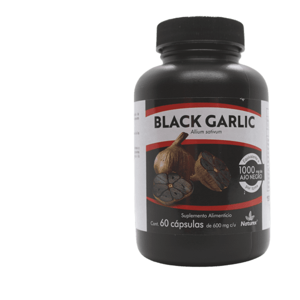 Ajo Negro/Black Garlic Capsules by Betel Natural - Potent Superfood - 1000  mg per Serving