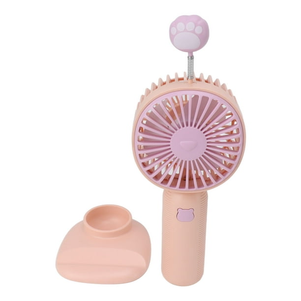  JUEMISSA Ventilador pequeño USB ultra silencioso pequeño  ventilador recargable portátil ventilador de mano pequeño ventilador para  enfriar el ventilador de refrigeración del hogar (color: rosa, tamaño: 5.5  * 6.3 * 2.6