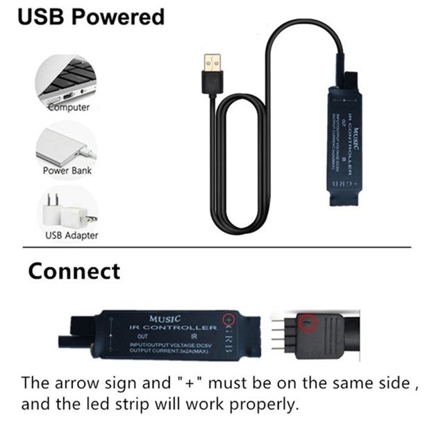 Serie Led Usb Steren Luz Cálida De 9,6 M Con Control Remoto Modled