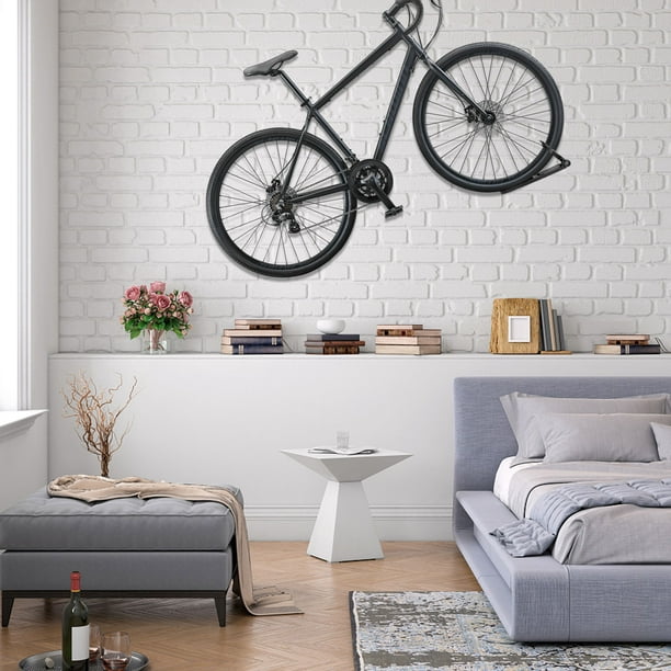 Soporte de pared Vertical para bicicletas colgador de almacenamiento  interior para Ehuebsd garaje ahorro de espacio ganchos para colgar  bicicletas de montaña y carretera