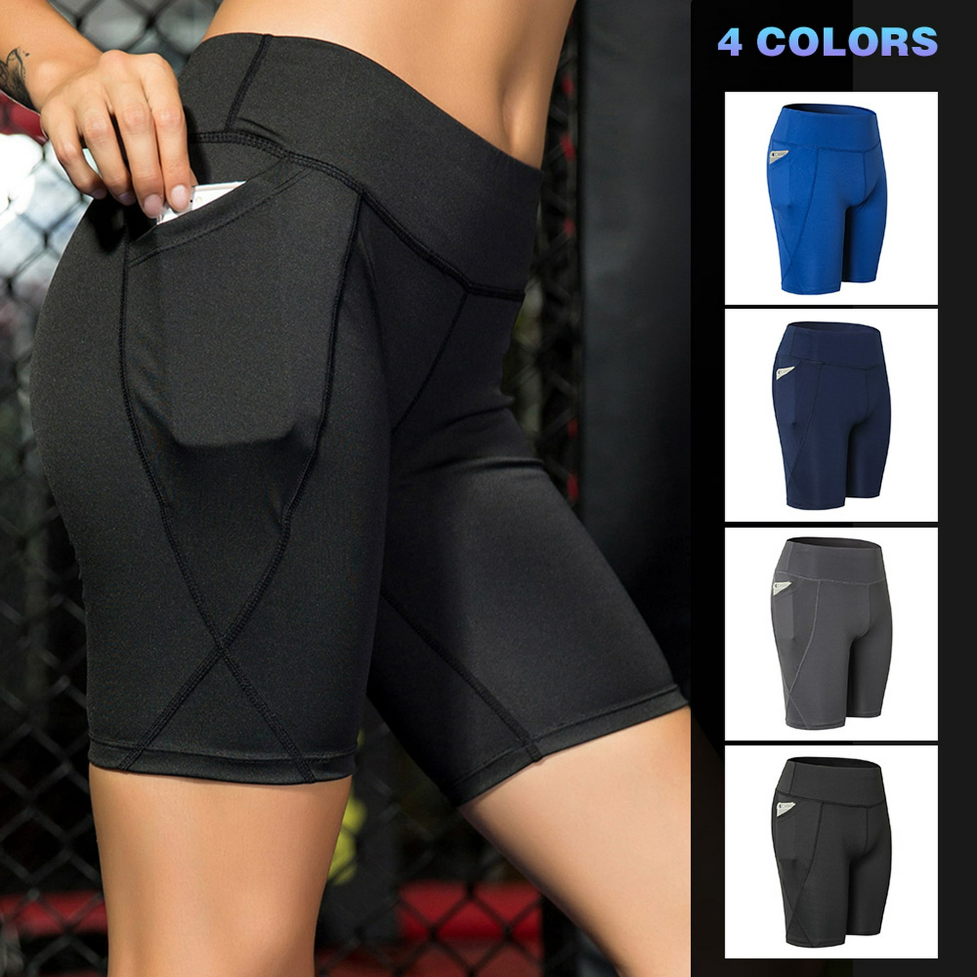 Leggings deportivos para mujer con ropa deportiva ajustada de bolsillo para  correr yoga yeacher pantalones de mujer