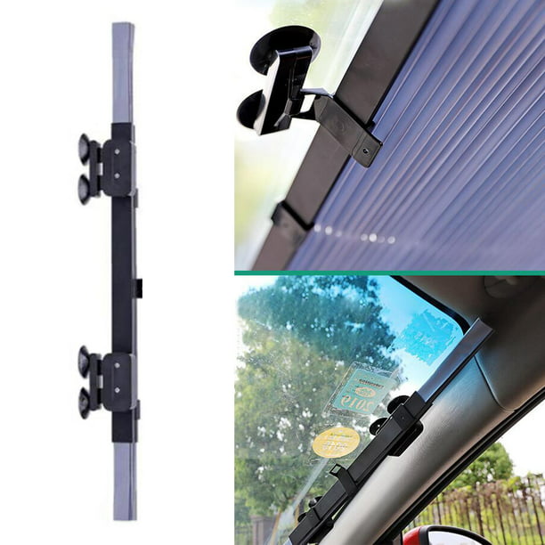 Autoamerics - Parasol de parabrisas, 2 piezas, parasol plegable para  ventana delantera de coche, Plateado