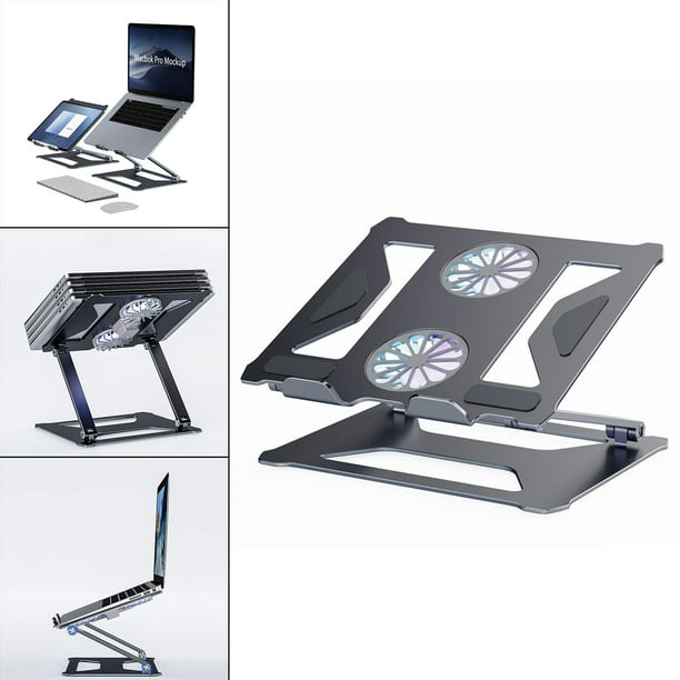 soportes para laptop elevador para computadora portátil escritorio soporte  de mesa soporte para computadora portátil escritorio Plata Fanmusic  soportes para laptop