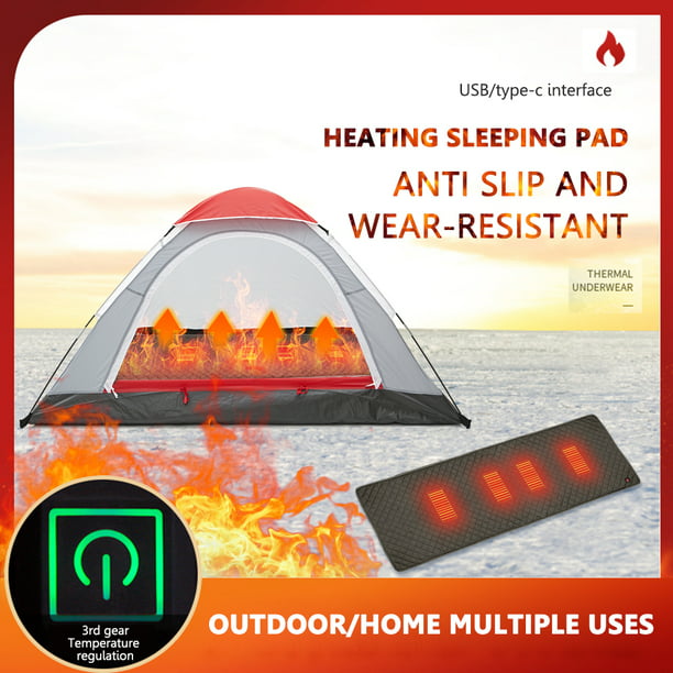 Colchoneta para dormir con calefacción USB para exteriores Colchón para  dormir caliente eléctrico para acampar (gris) Likrtyny Para estrenar