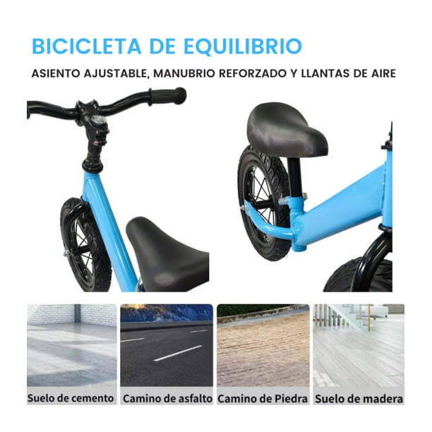 Bicicleta sin Pedales The Baby Shop - De Balance De Equilibrio con Llanta  de Aire Azul 