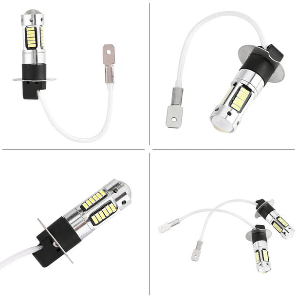 H3 Led De Bombillas Luz De Conducción Antiniebla Dr.l Blanco