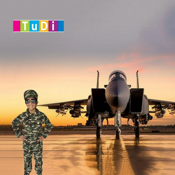 Disfraz De Piloto Militar Femenino Con Accesorios