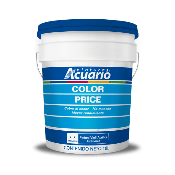 pintura vinil acrílica acuario color price 19 lts amarillo colonial