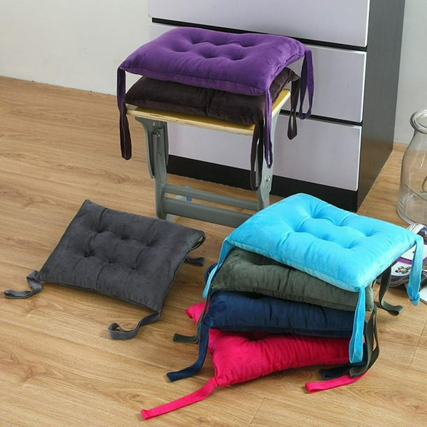 Cojines de silla antideslizantes, almohadillas portátiles de tela