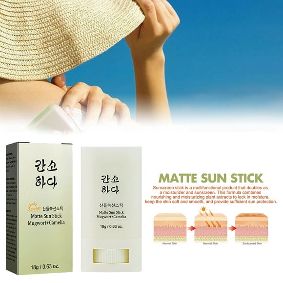 barra de protección solar control de aceite crema solar repone la humedad ácido hialurónico hidratante sun stick ndcxsfigh cuidado belleza