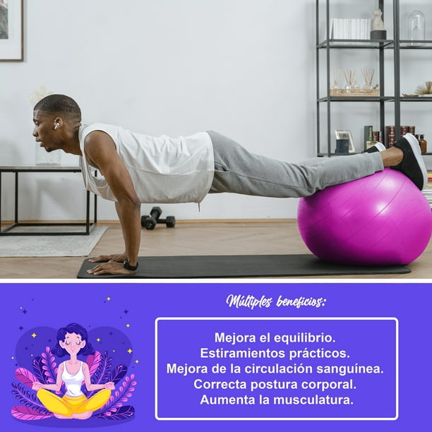 Pelota de Yoga, Pilates IDEA NUOVA Azul 65 cm