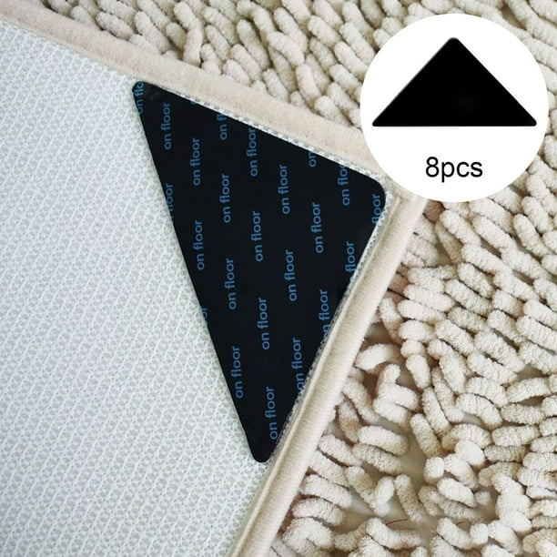 8 piezas para alfombras, antideslizante para pisos de , pinzas para  alfombras para alfombras de , cinta para , triángulo Yotijar pinza para  alfombras