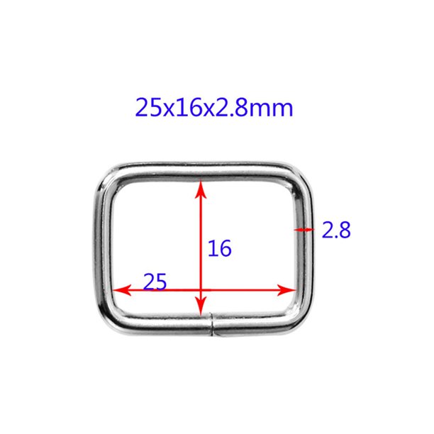 Hebilla metálica 20; 25; 32 mm