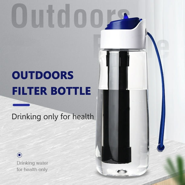 Termos para agua Taza de filtro Supervivencia Purificador de agua de  emergencia Botella para beber Equipo de campamento