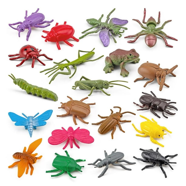 Figuras de insectos realistas Juguete de plástico modelo de