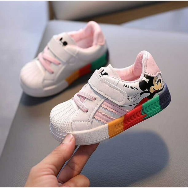 Zapatos casuales blancos de Disney para bebé, niño y niña