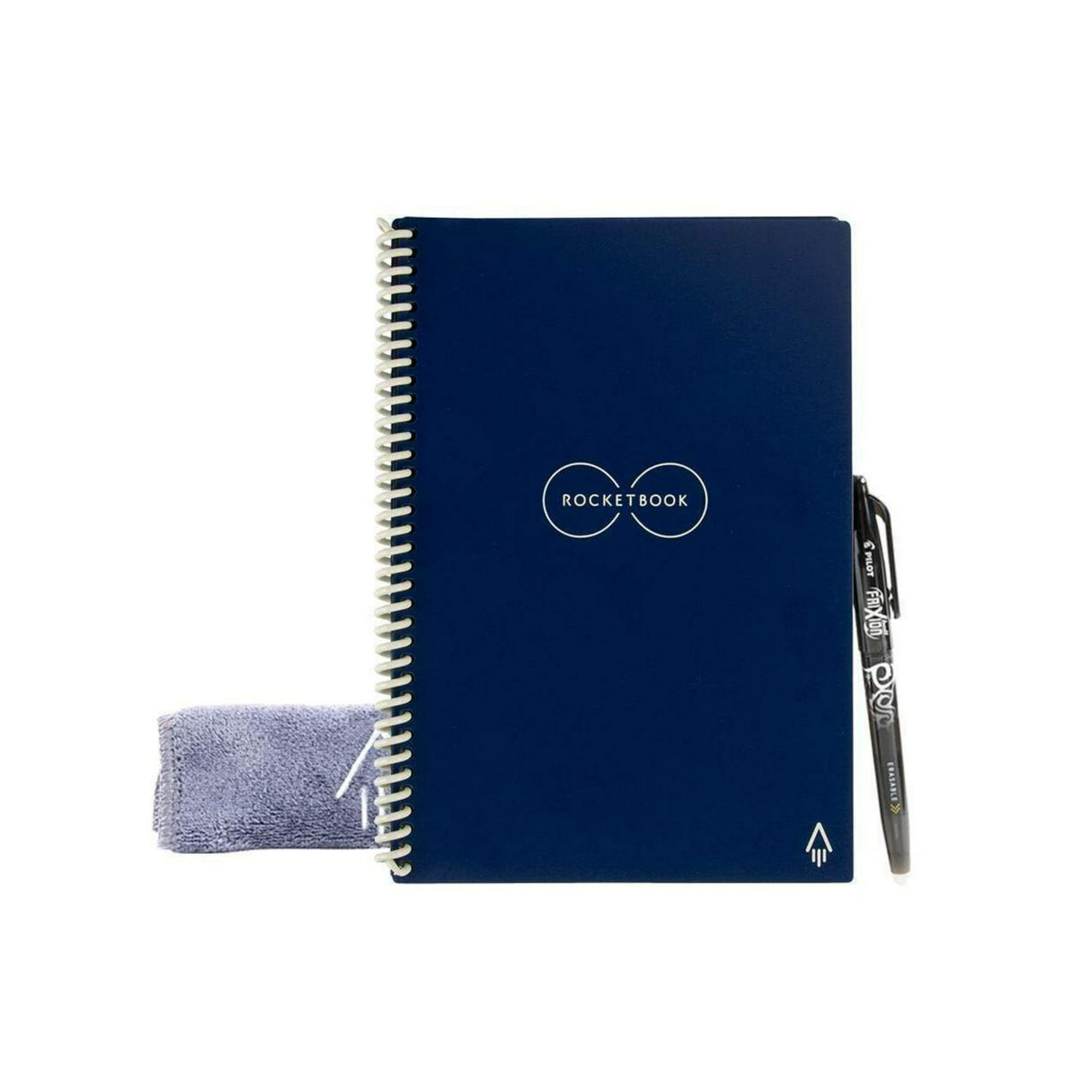 Rocketbook Cuaderno inteligente reutilizable, cuaderno con cuadrícula de  puntos ecológico con 1 bolígrafo Pilot Frixion y 1 paño de microfibra
