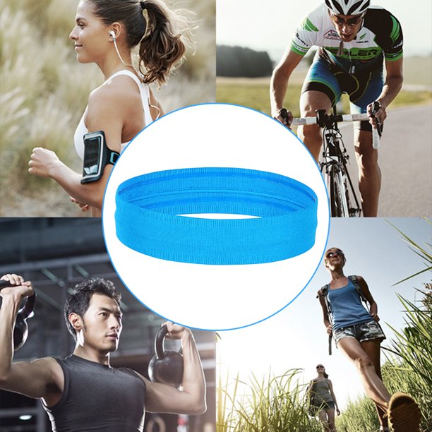 Diadema deportiva para hombres y mujeres, banda para el cabello que absorbe  la humedad, bandas de algodón para el sudor, para correr, ciclismo, yoga