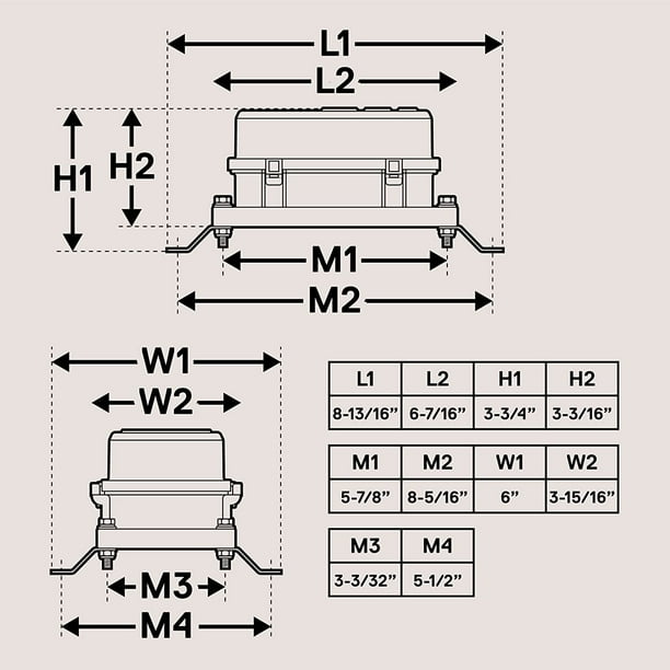  Bloque de caja de relé de fusibles impermeable de 12 V [6  soportes de relé estilo Bosch] [6 soportes de fusibles ATC/ATO] caja de  bloque de relé universal para vehículos automotrices