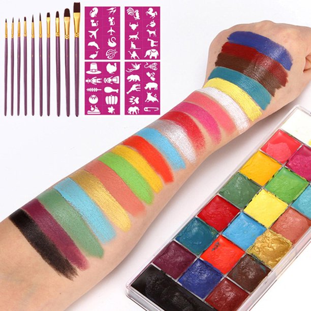 20 colores Pintura facial Pintura corporal Pintura corporal Pintura  corporal Pintura facial lavable