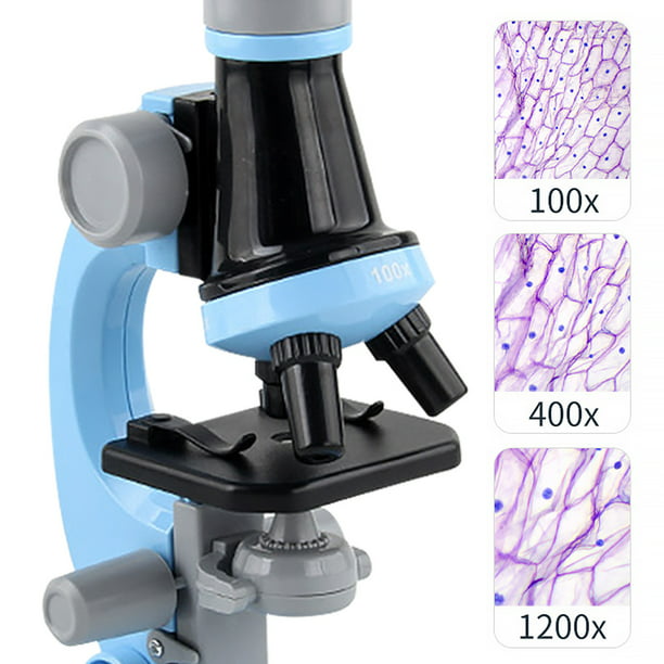 3304 Kit de Microscopio Para Niños 1200X Juguetes de Ciencias de