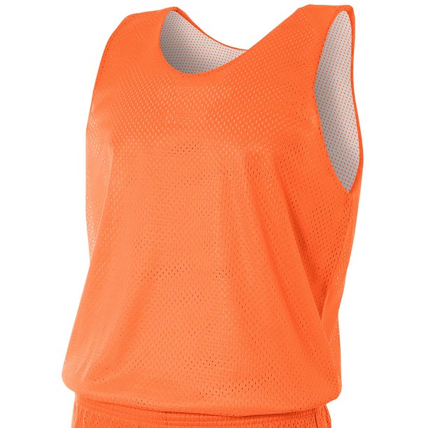 Camiseta de tirantes de malla reversible para hombre NARANJA