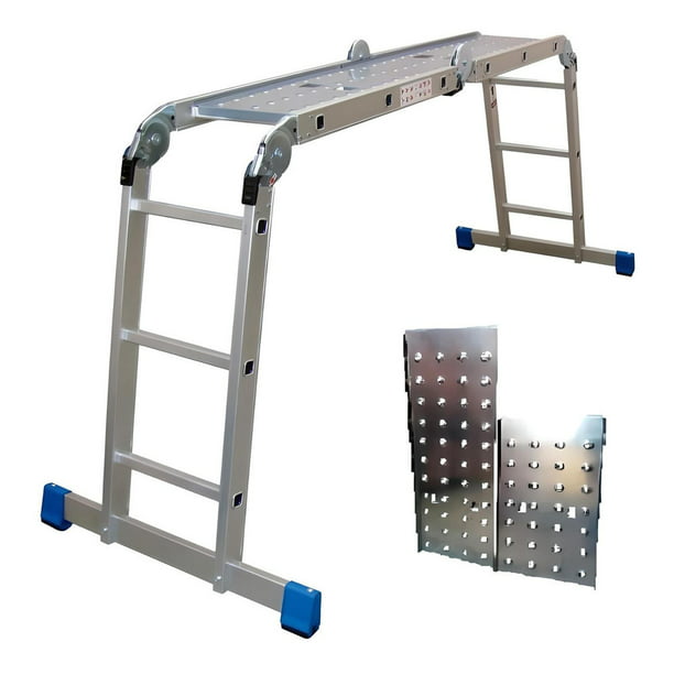 Escalera Plegable Multiposiciones Aluminio 4,7mts EN131