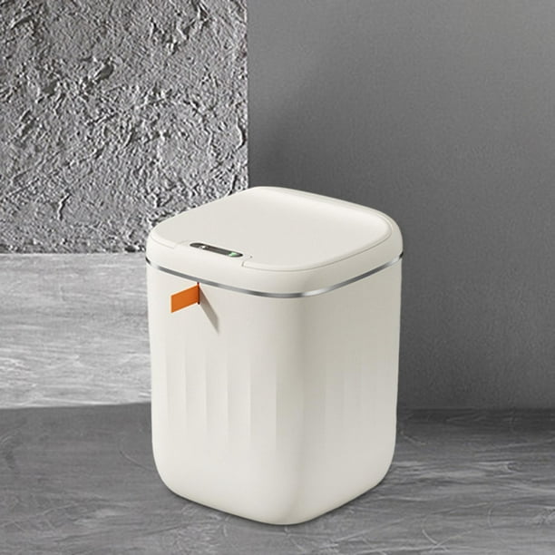 LtyTz Cubo de basura pequeño con tapas, papelera de cocina con tapa tipo  prensa para baño, tocador, dormitorio, cocina, oficina (2.1 galones/8  litros