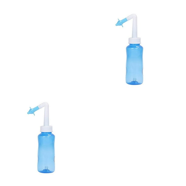 Jumpingount Adultos Niños Limpiador de nariz Limpieza nasal Spray Botella  de plástico Herramienta de cuidado nasal, Azul azul 2piezas