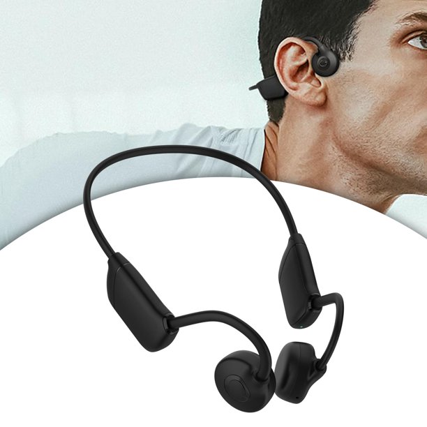 Auriculares de conducción ósea de oído abierto, Bluetooth 5.3 IPX6,  impermeables, 8 horas de reproducción, auriculares inalámbricos con  micrófono para