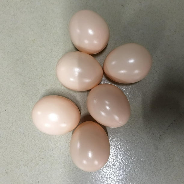 20 huevos falsos de plástico para huevos de Pascua, pintura y huevos  realistas