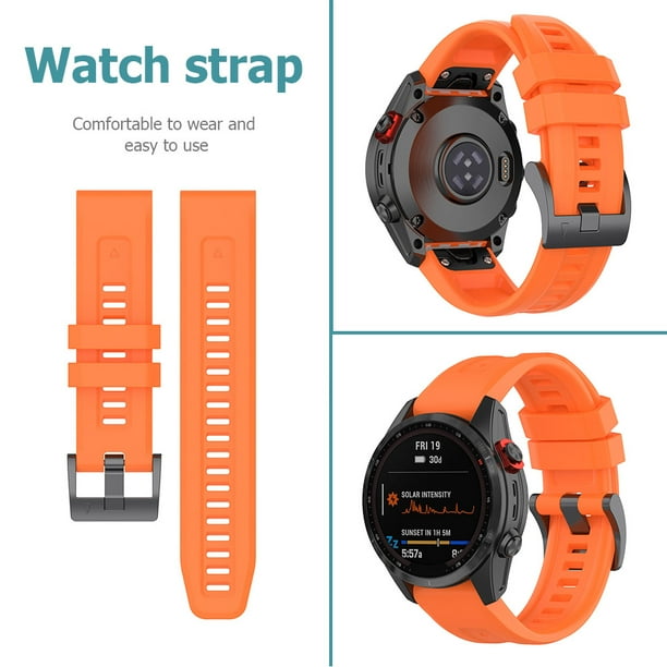 Correa silicona Garmin Fenix 7 (naranja) 