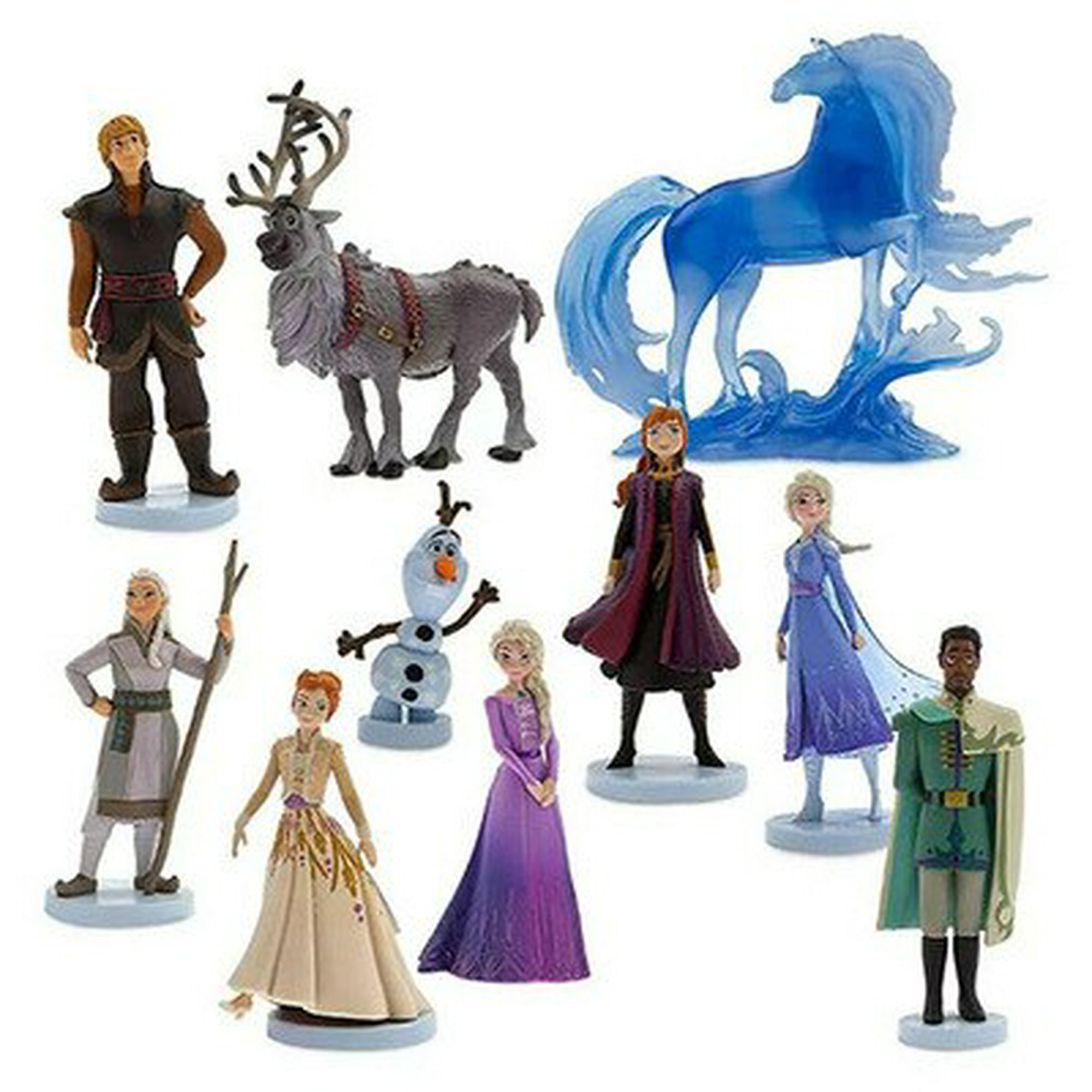 5pcs Set Frozen Elsa Anna Olaf Figuras de renos Juguetes para niños Figuras  congeladas zhangmengya LED