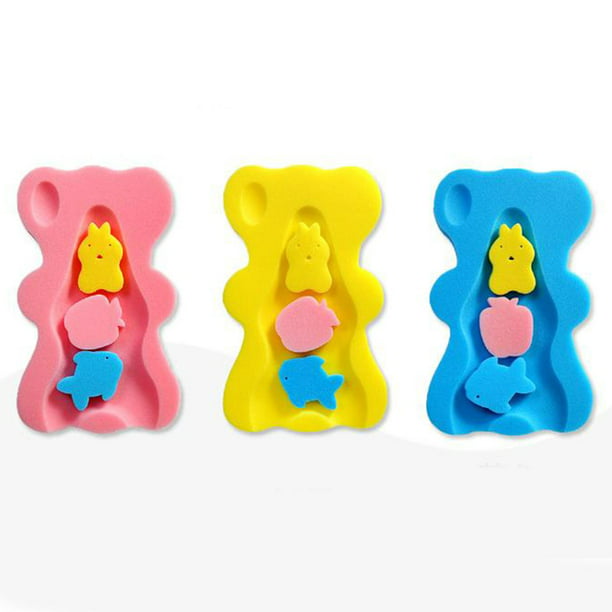  Yinrunx Tapete de esponja para bañera de bebé, recién nacidos,  niños y niñas, plegable, suave, con forma de pétalo, tapete cilíndrico para  baby shower, tapete de baño (adecuado para bebés de