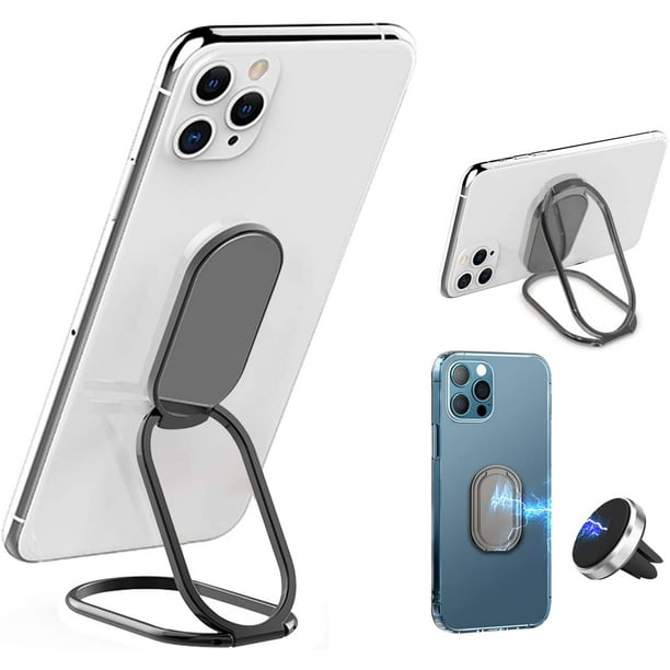 Soporte de anillo para teléfono celular, anillo de dedo, soporte plegable  para teléfono celular con soporte magnético para teléfono para automóvil