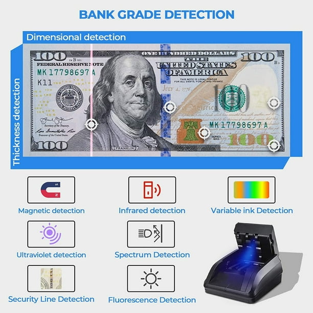 Mini Detector de Billetes Falsos –