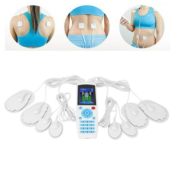 Máquina de dispositivo de Estimulador muscular EMS TENS, masajeador de  pulso de 16 modos para terapia de alivio del dolor Natural, enchufe  110-240VUS