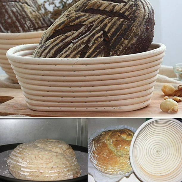 Banneton-cesta de mimbre para fermentación de pan, suministros