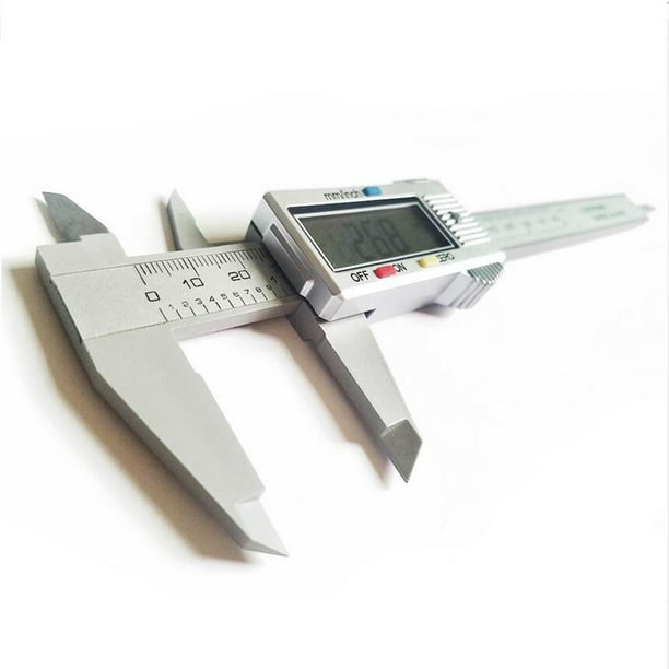 Herramienta de medición de calibrador digital, calibre Vernier de 0 a 6  pulgadas, calibrador micrómetro electrónico de 5.906 in con pantalla LCD