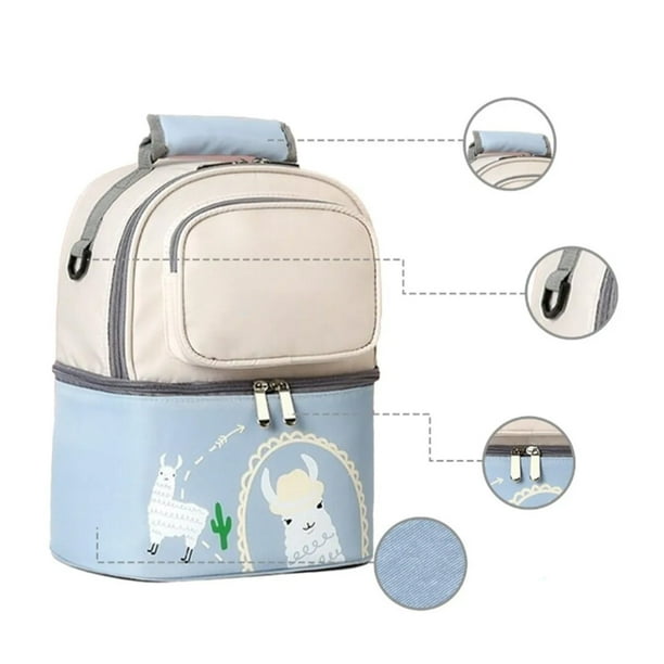  Bolsa portátil para biberón de bebé, bolsa térmica de leche  materna para viajes al aire libre fácilmente se fija al cochecito o bolsa  de pañales (gris-gato) : Ropa, Zapatos y Joyería
