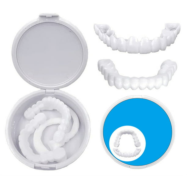 28 piezas de dientes extraíbles de plástico duradero, diseño extraíble,  dientes falsos, dentadura dental, dientes falsos, dientes falsos para