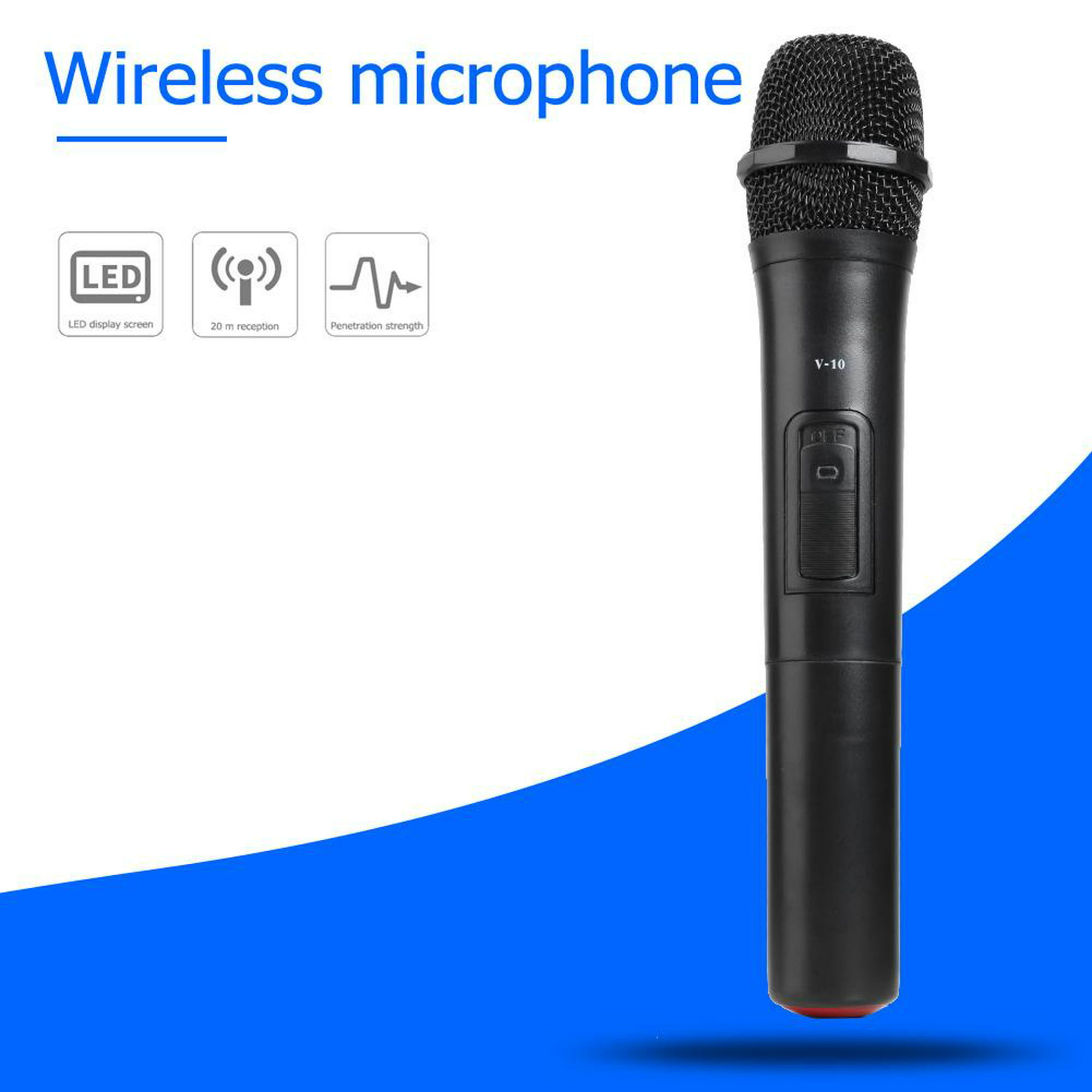 Microfonos Inalambricos Para Iglesias Fiestas Eventos Karaoke 2 Mic Sonido  Top
