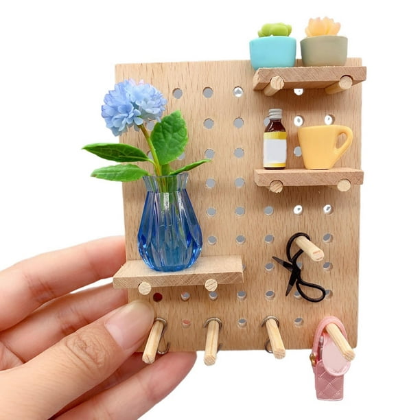 Kit de bricolaje de estantería en miniatura casa de muñecas 1 12