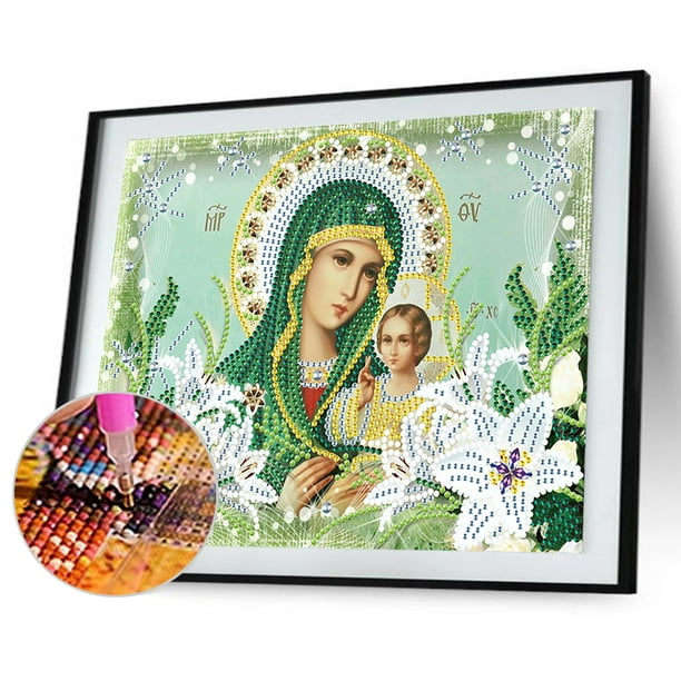 Cuadros Decorativos Pintura de diamante 5D DIY Piezas religiosas Kit de  diamantes de imitación de taladro especial DQrwqpou Nuevos Originales