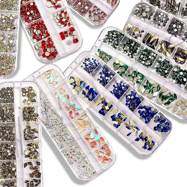 Strass Cristales Para Uñas Caja De Decoración Piedras 3d