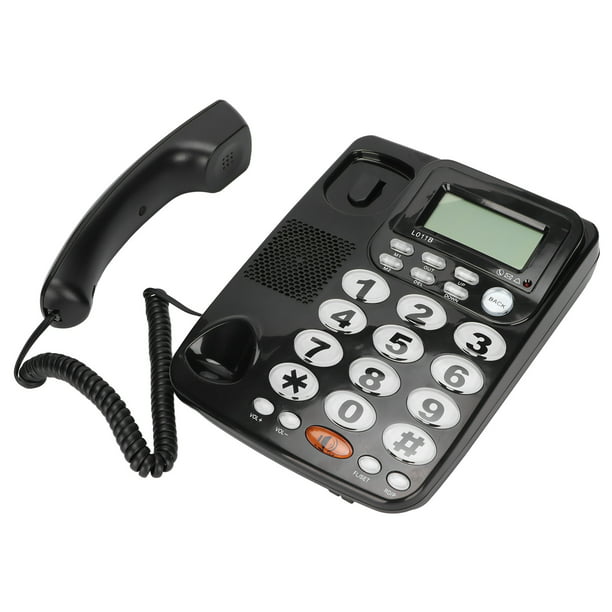 Teléfono inalámbrico fijo Pantalla de llamada telefónica fija y memoria  para la oficina en casa