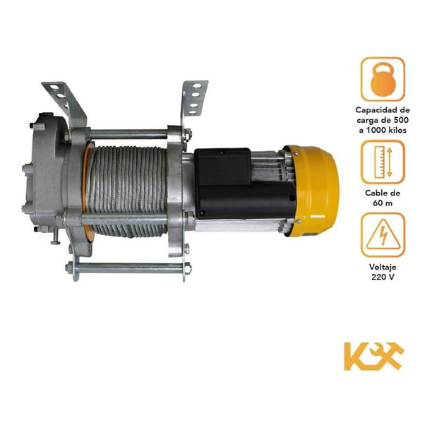 Polipasto Electrico 500-1000kg 220v Cable De 60m Kingsman Kingsman 274467